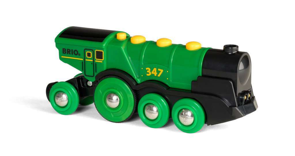 BRIO Spiel Grüner Gustav Batterielok