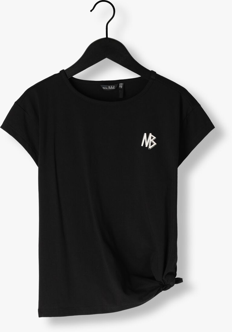 NOBELL zwarte nobell t-shirt kasis tshirt big print at back with knot