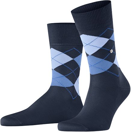 Burlington Manchester Sok Ruit Blauw 6120 21088-6120 kopen