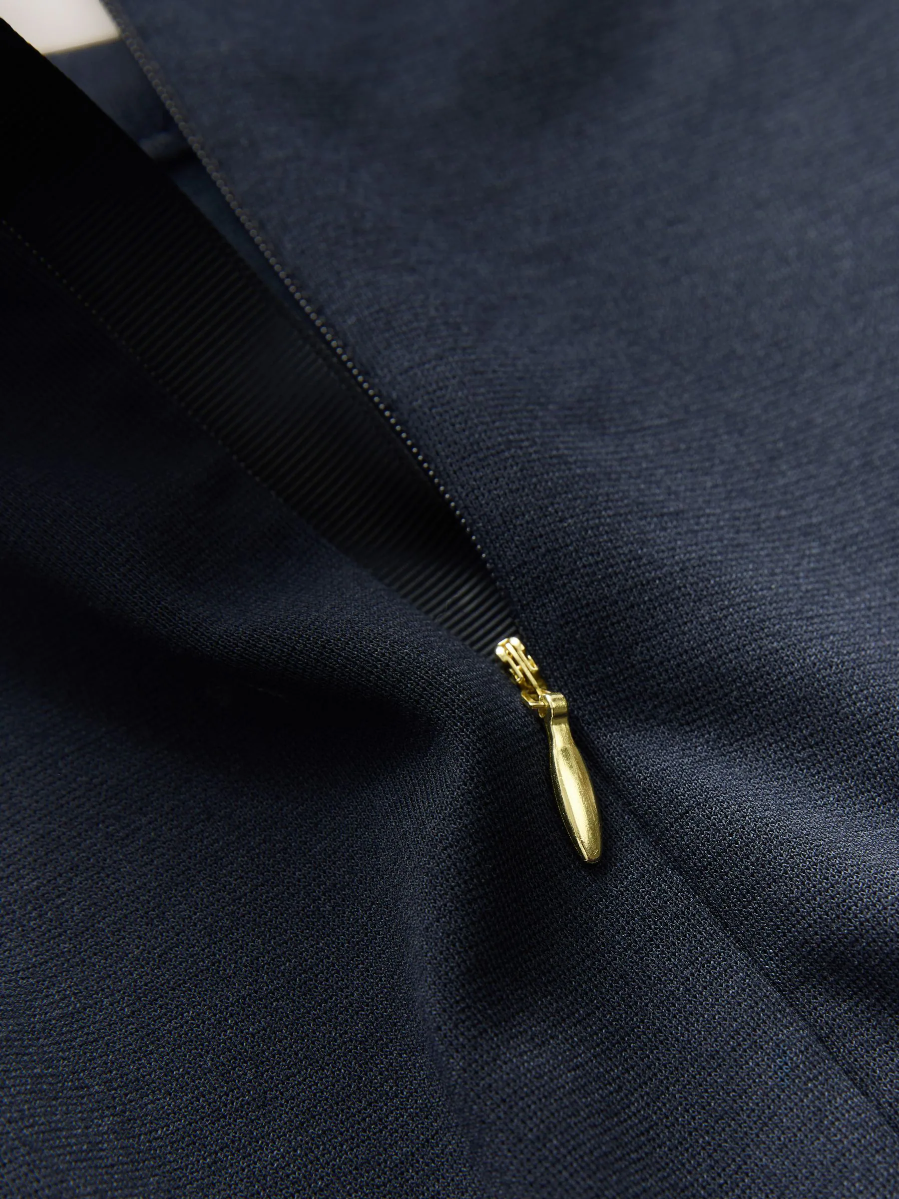 Marineblauw - Baker by Ted Baker - Ponté jurk