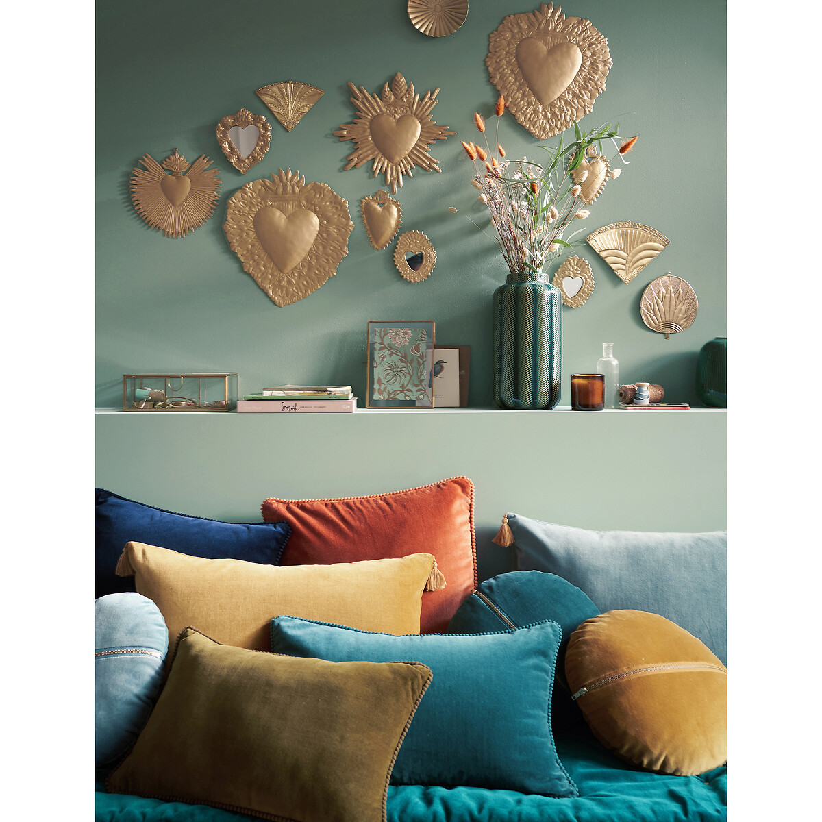 LA REDOUTE INTERIEURS<br>Decoração de parede ex-voto em latão, Strakaza
