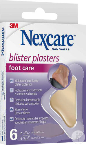 Nexcare Blister Plaster Foot Care Pansements Ampoules 6 Pansements