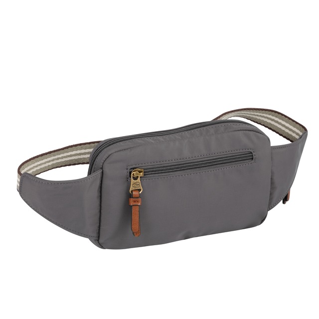 camel active Bauchtasche »Bari« aus hochwertigem matten Nylon mit gestreiftem Gewebeband