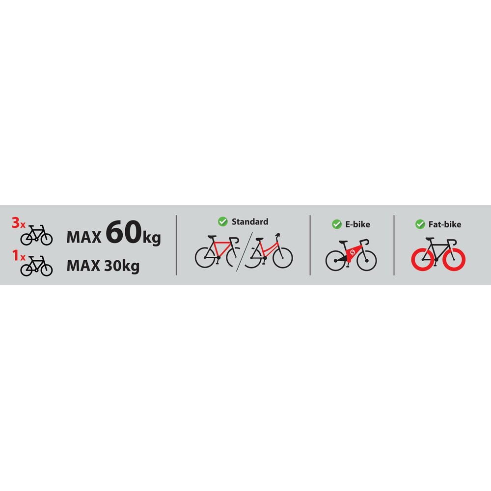 Nordrive Asura 3 trekhaak fietsendrager