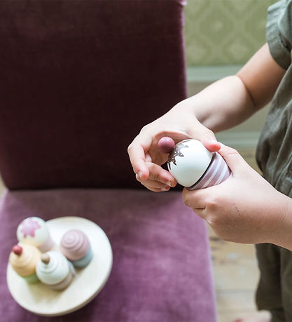 MaMaMeMo Spiellebensmittel - Cupcakes Auf einem Kuchenteller - H