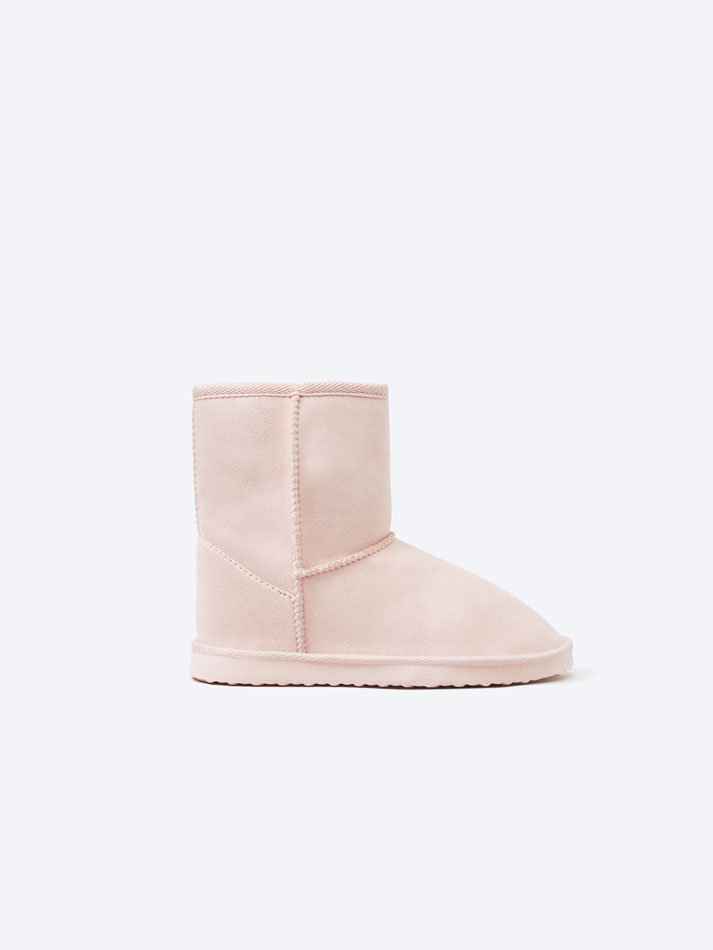 Bota forrada - Rosa claro