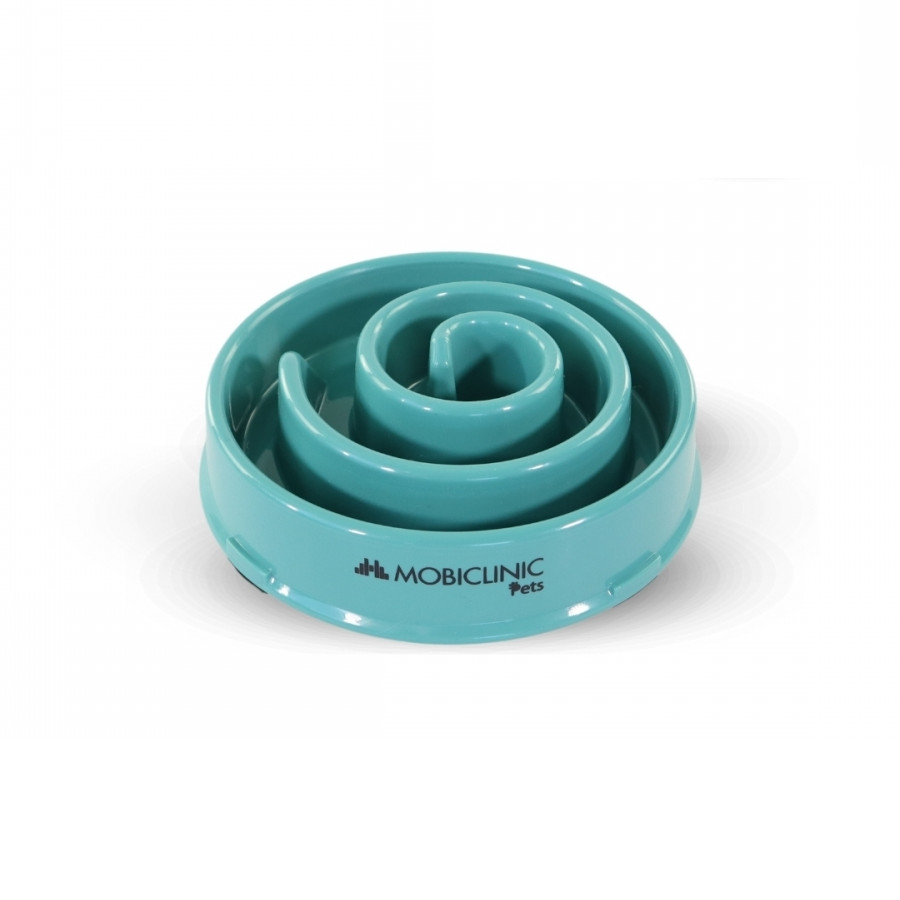 Comedouro lento, anti-engolir, antiderrapante, 500ml, espiral, 19,5 x 4,6 x 20,6cm para cães