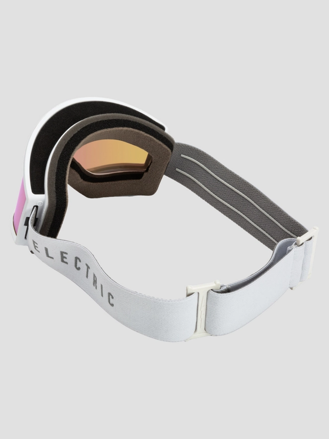 Electric EK1 Matte White Goggle pink chrome