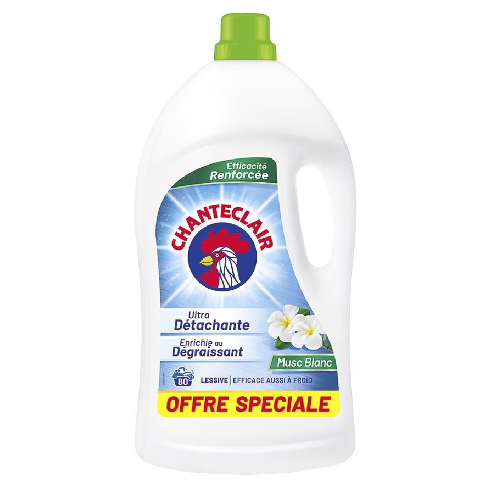 Lessive Chanteclair musc blanc 80 lavages