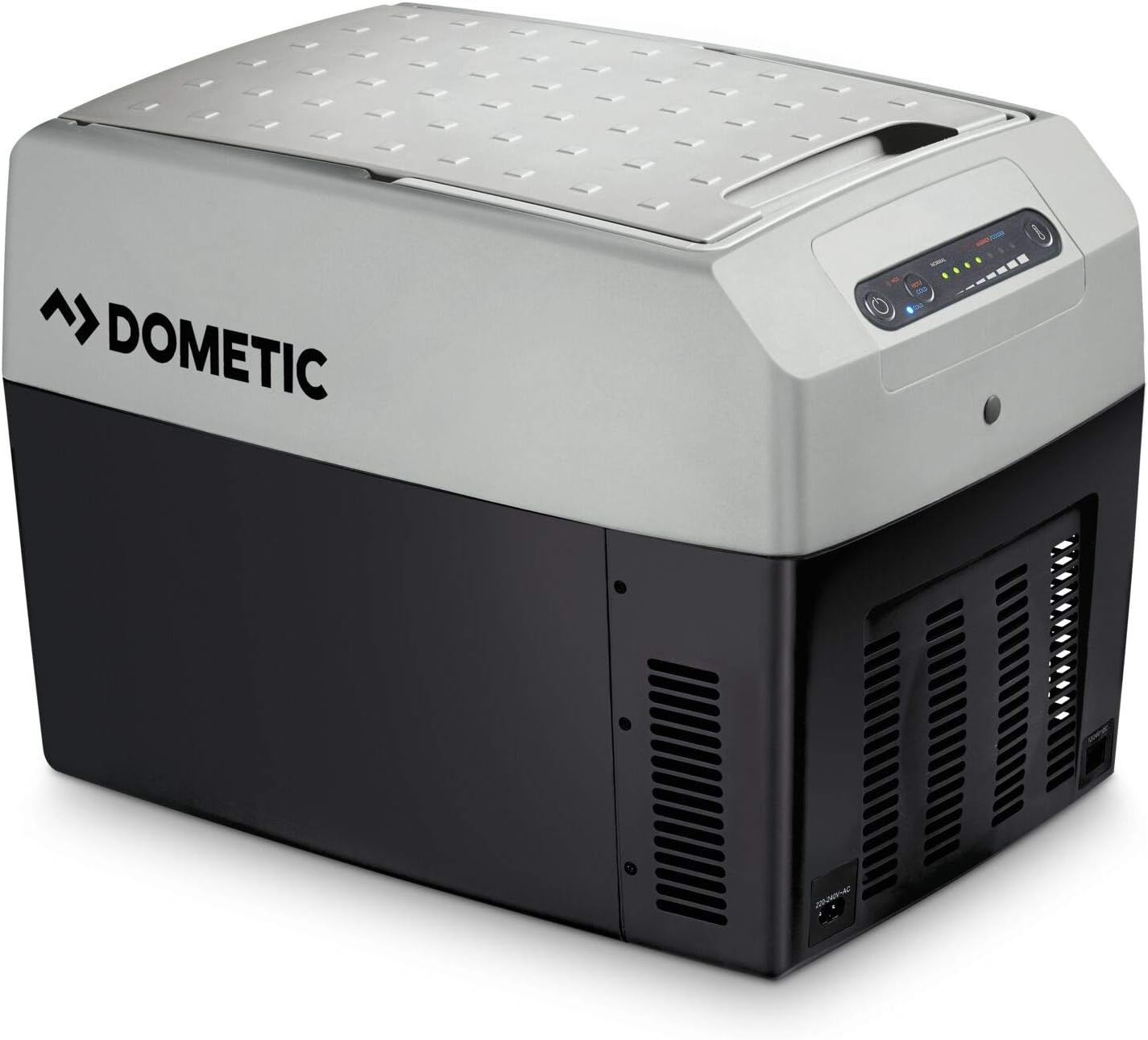 DOMETIC Tropicool TCX 14 - tragbare elektrische Kühlbox für 12/24 und 230 V Anschluss, 14 Liter, für Auto, LKW, Boot, Reisemobil und Steckdose, Grau
