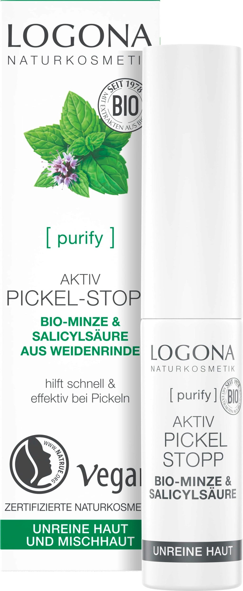 LOGONA  purify Aktiv Pickel-Stopp, 6 ml