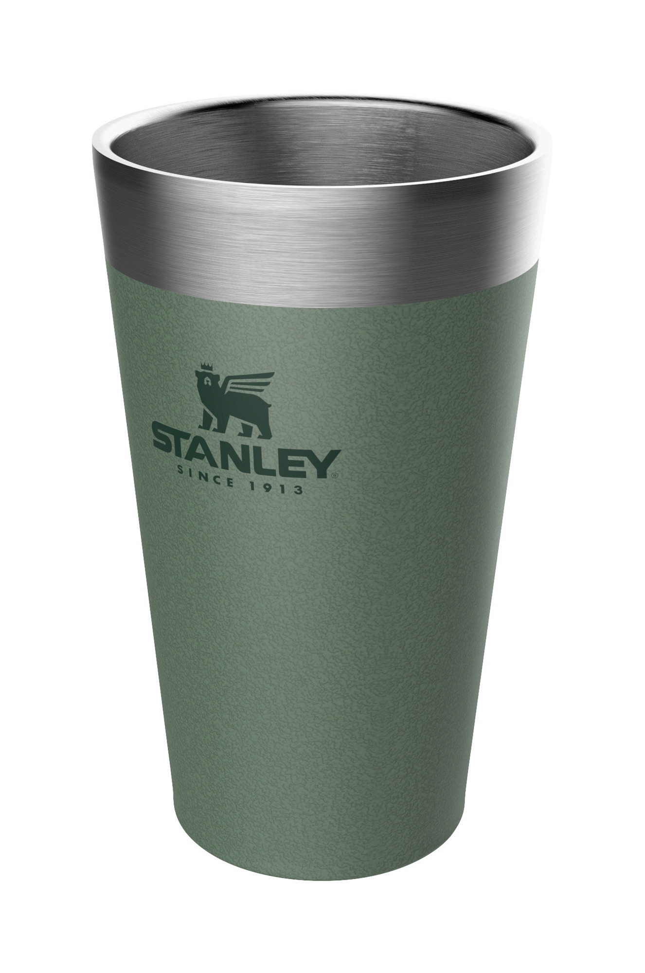 Stanley Becher Stacking Tumbler vakuumisoliert 470 ml Hammertone Green