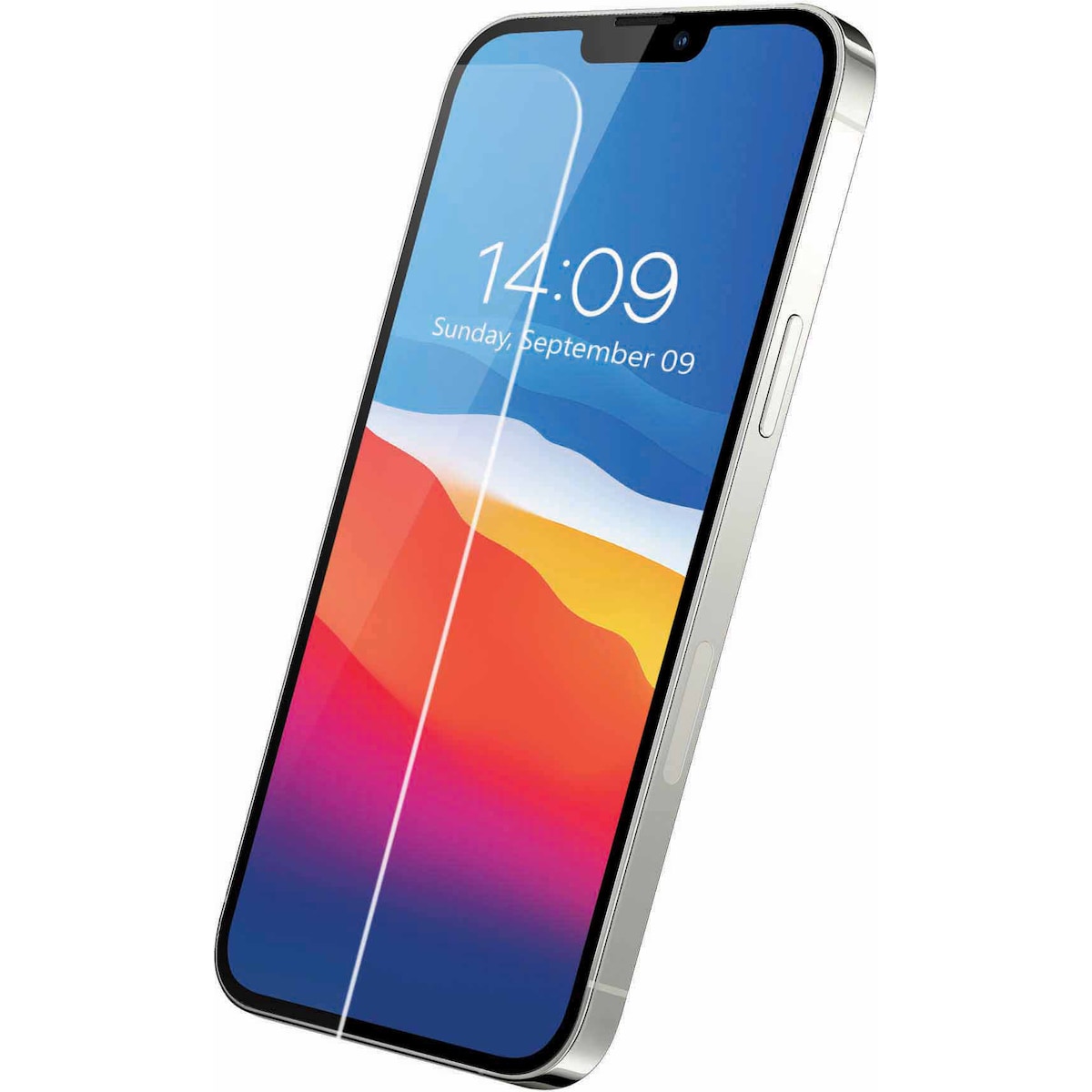 Sandstrøm Flat Glass skjermbeskytter til iPhone 12/13 Pro Max/14 Plus