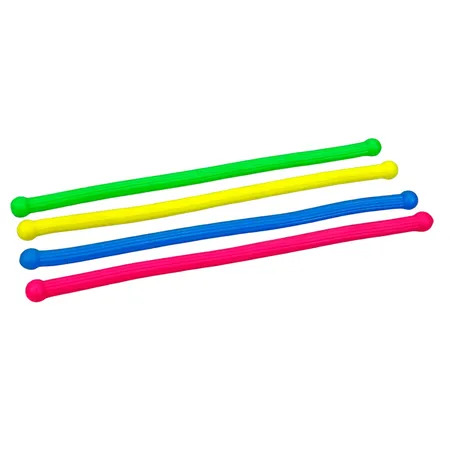 Fun Trading Funky Stretchy, super dehnbare Gummibänder, 1 Stück, 4-fach sortiert