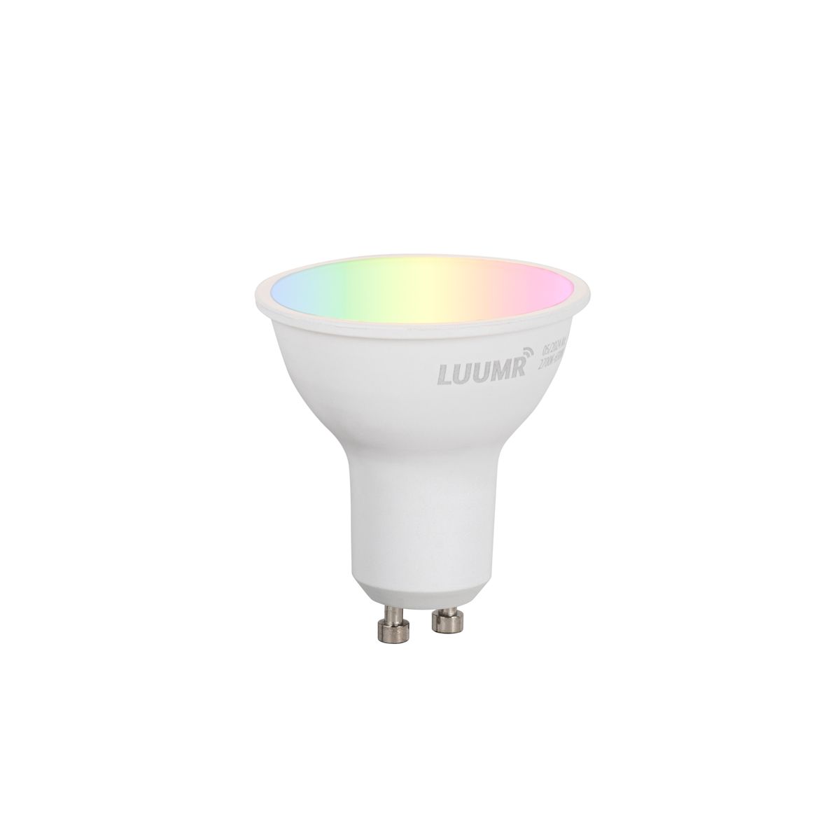 Industriële smart spot grijs met hout incl. 2 WiFi GU10 - Emado