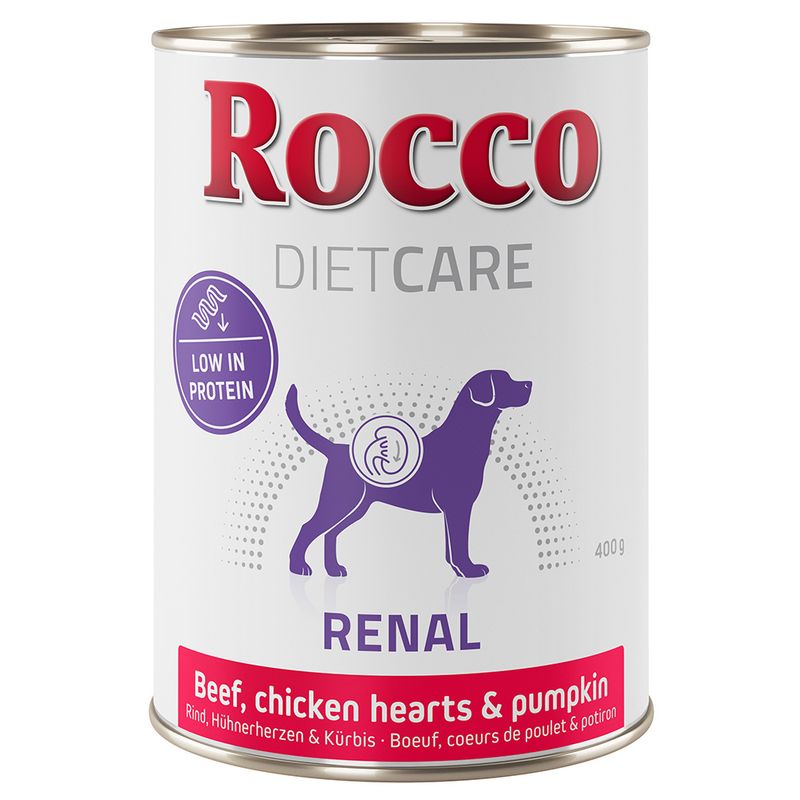 Rocco Diet Care Renal bœuf, cœurs de poulet, potiron 400 g
