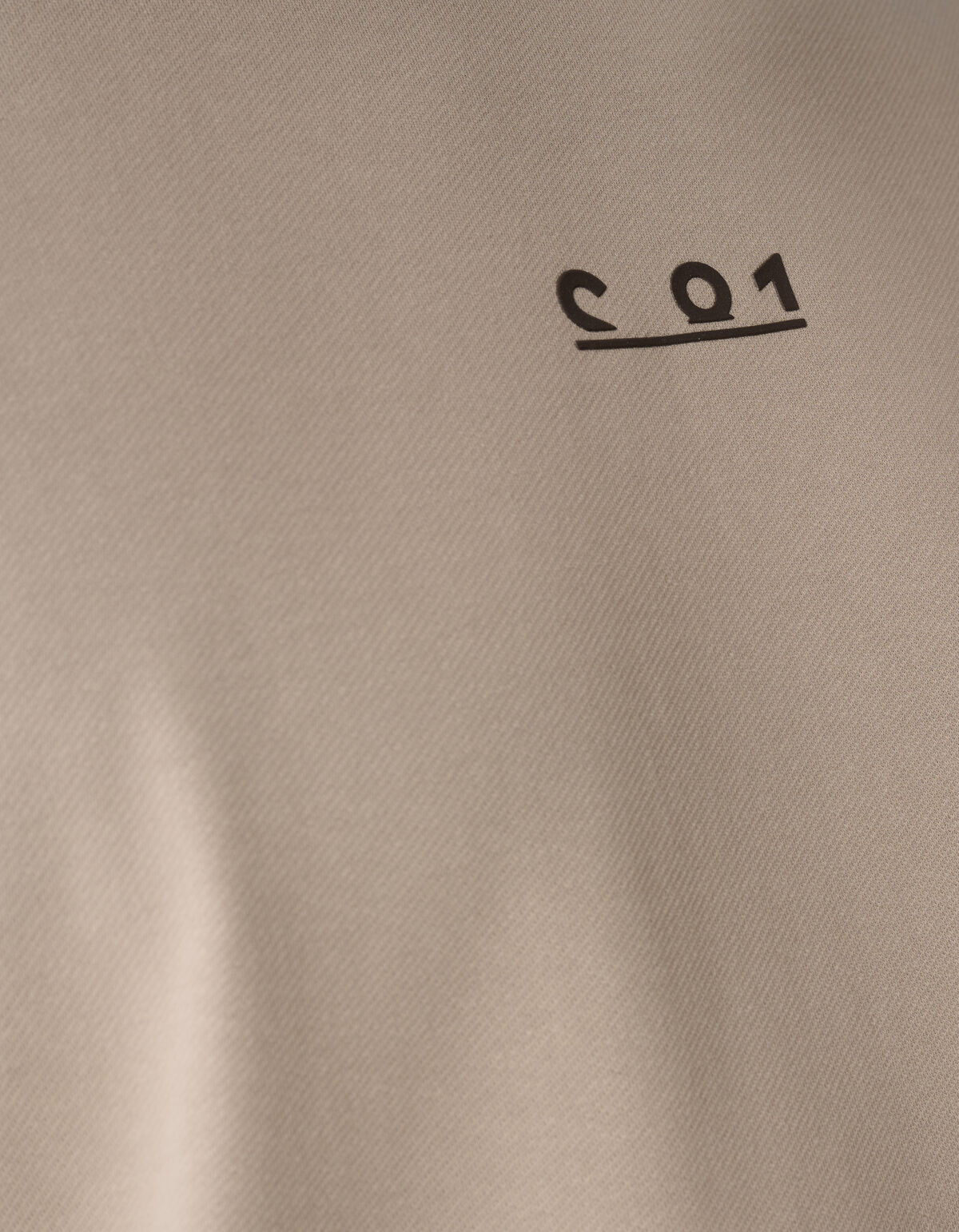 Grafische Tekst T-shirt Lichtbruin