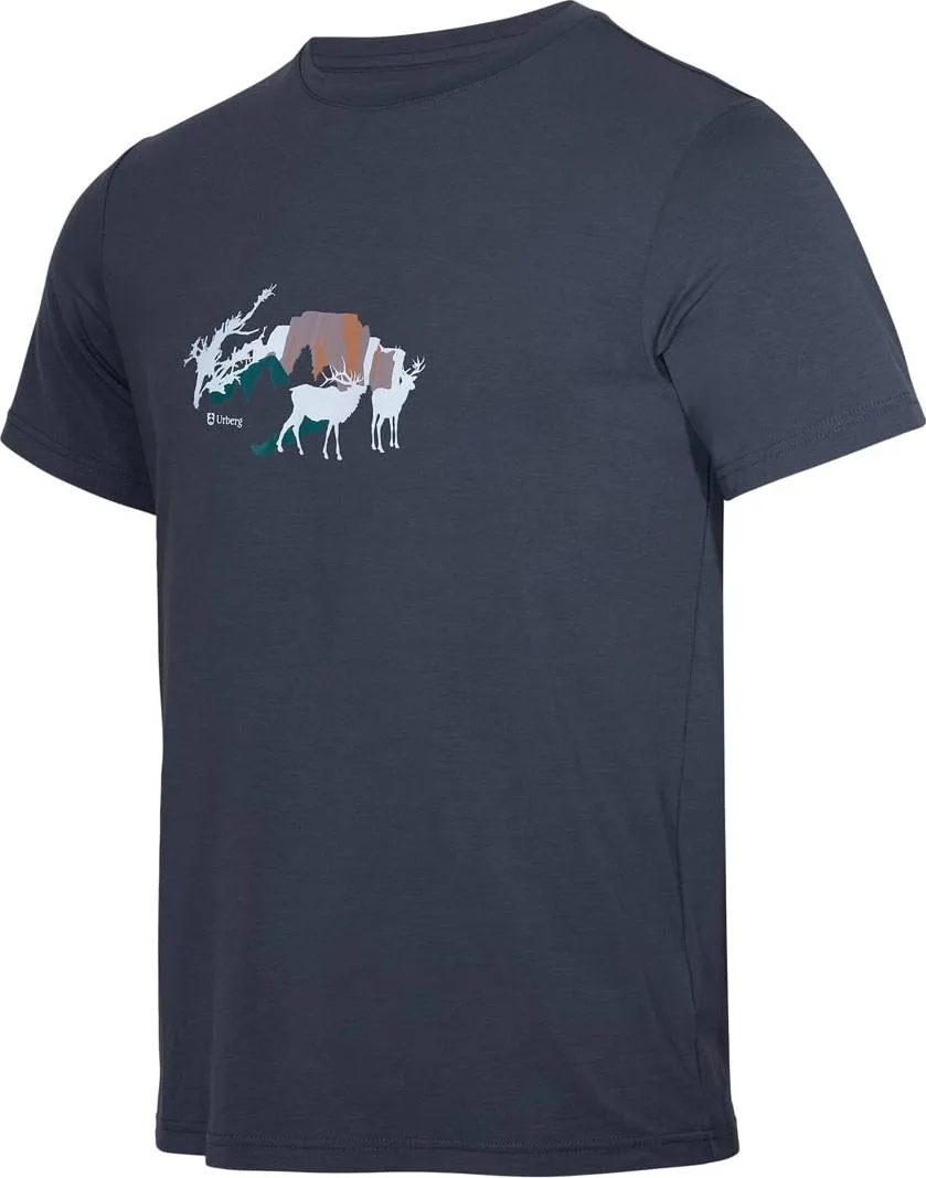 Urberg Men's Printed Tree Tee Blue Nights