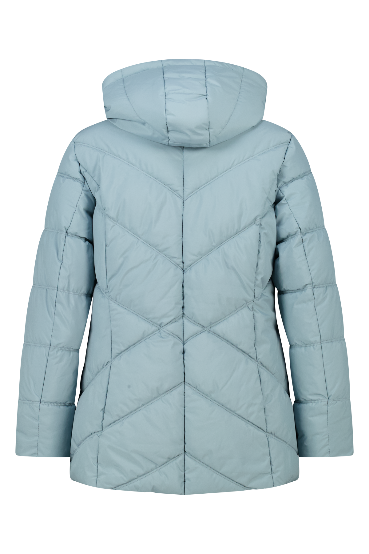 Gewatteerde jas met capuchon Hemels blauw