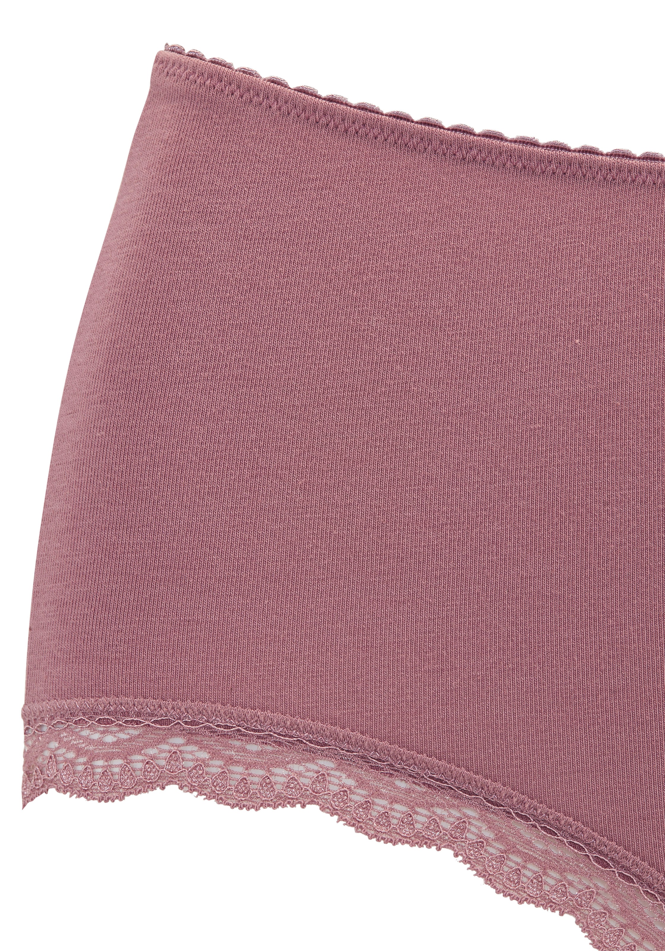 LASCANA Taillenslip , aus elastischer Baumwolle mit zarter Spitze, mit Aufbewahrungsbox