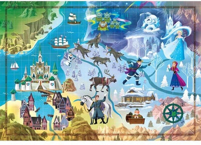 Clementoni Puslespill Disney Frozen Kart 1000 Brikker