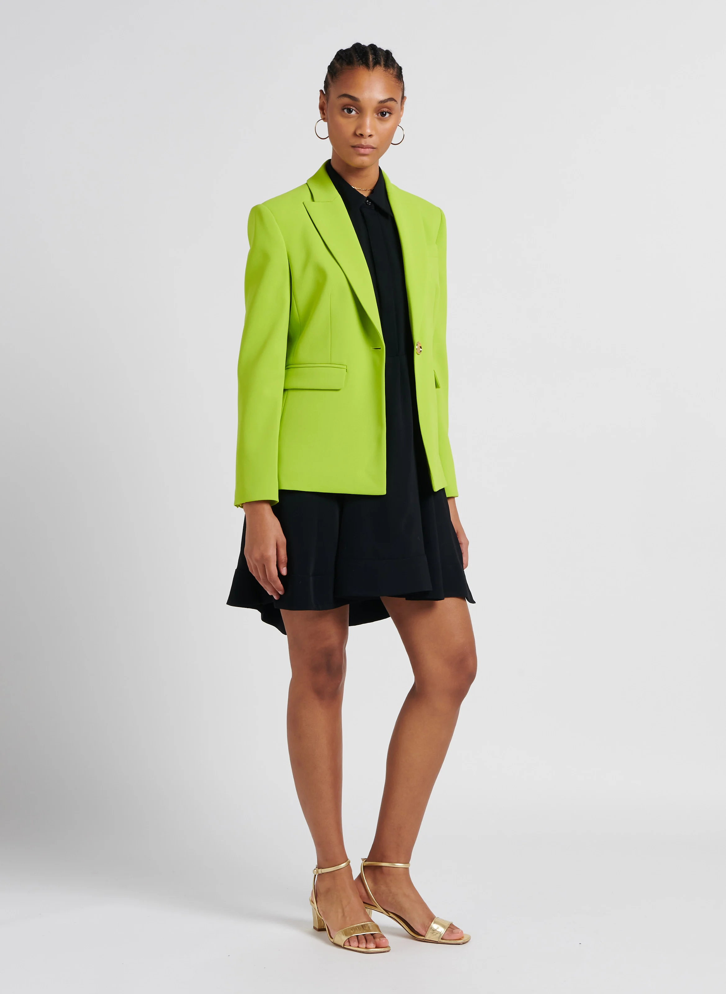 ASTERIX - Robe courte col classique| Noir