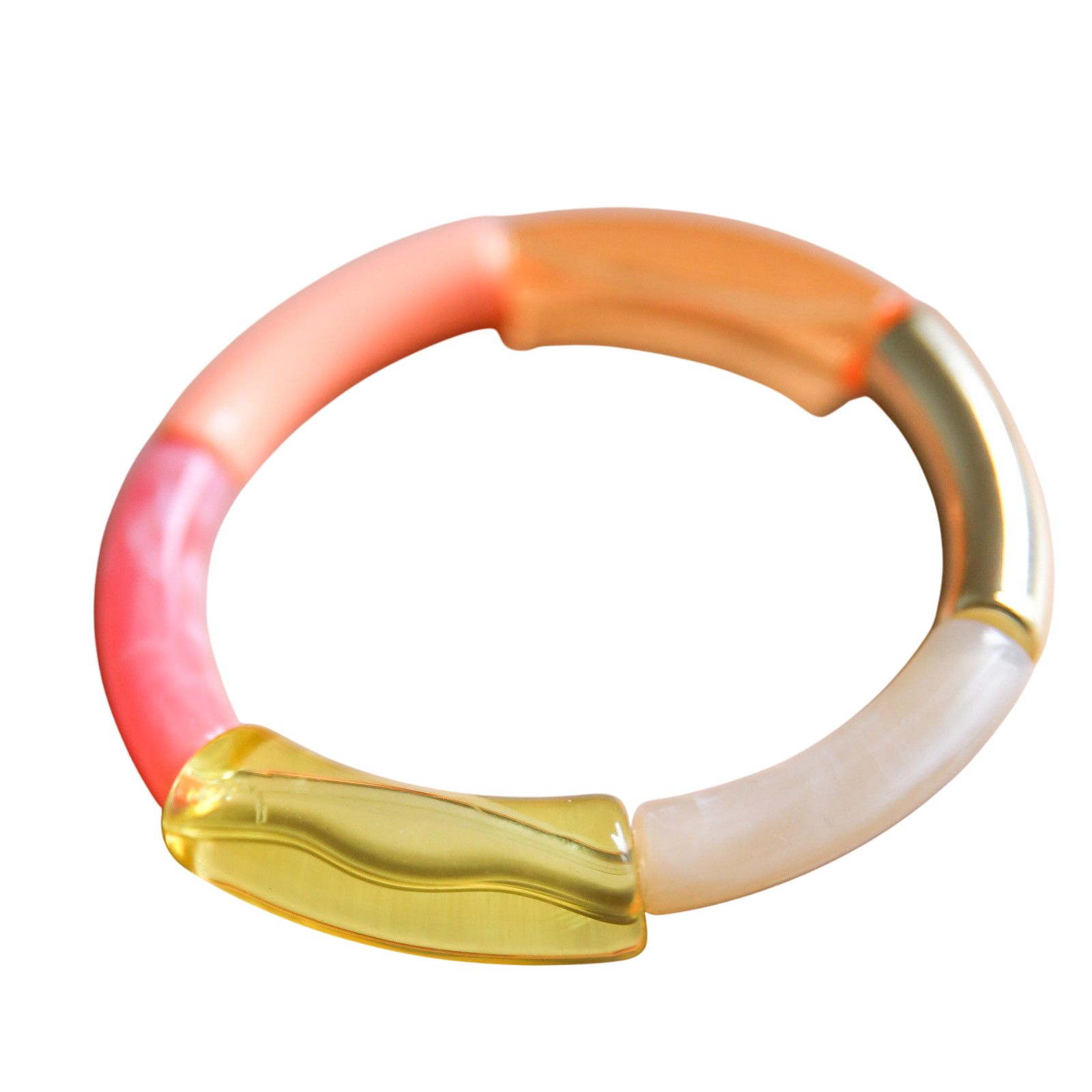 Armband Tube Set2 pink beige gold lila rosa