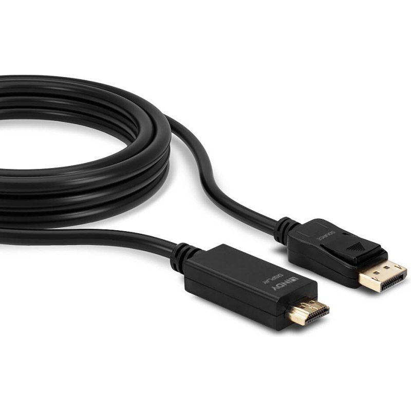 Lindy Câble adaptateur DisplayPort vers HDMI 4K30Hz, 2m