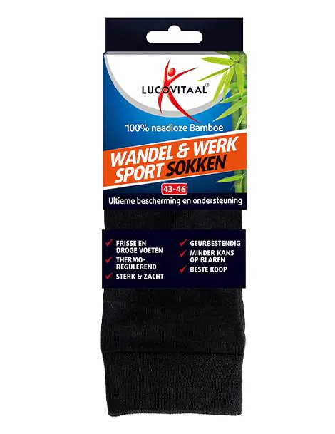 Bamboe Wandel, Werk & Sportsokken 3 paar