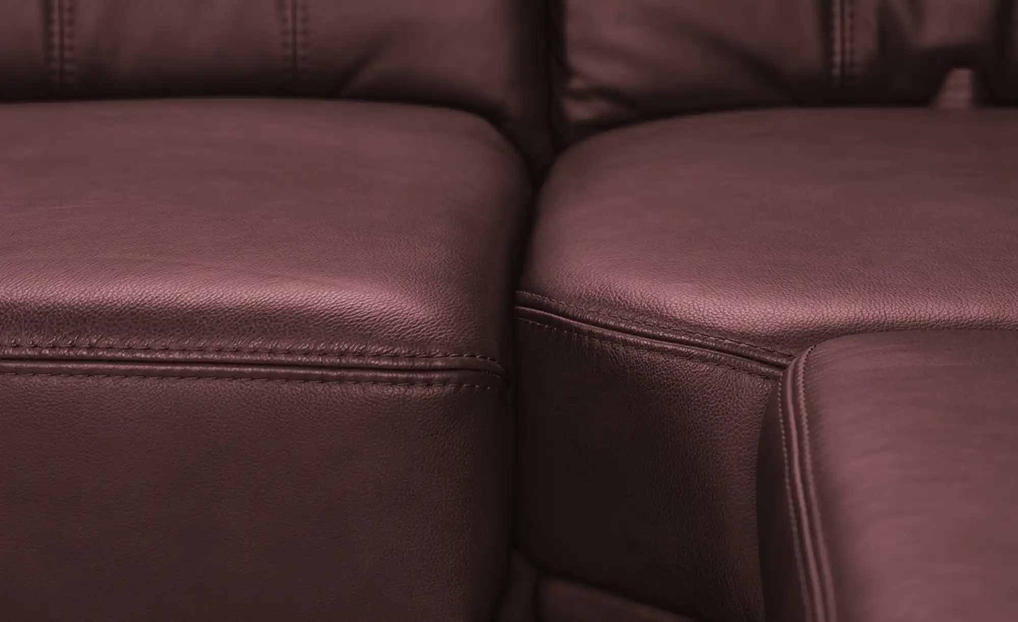 Polstermöbel Oelsa Komfort-Ecksofa aus Leder Andorra