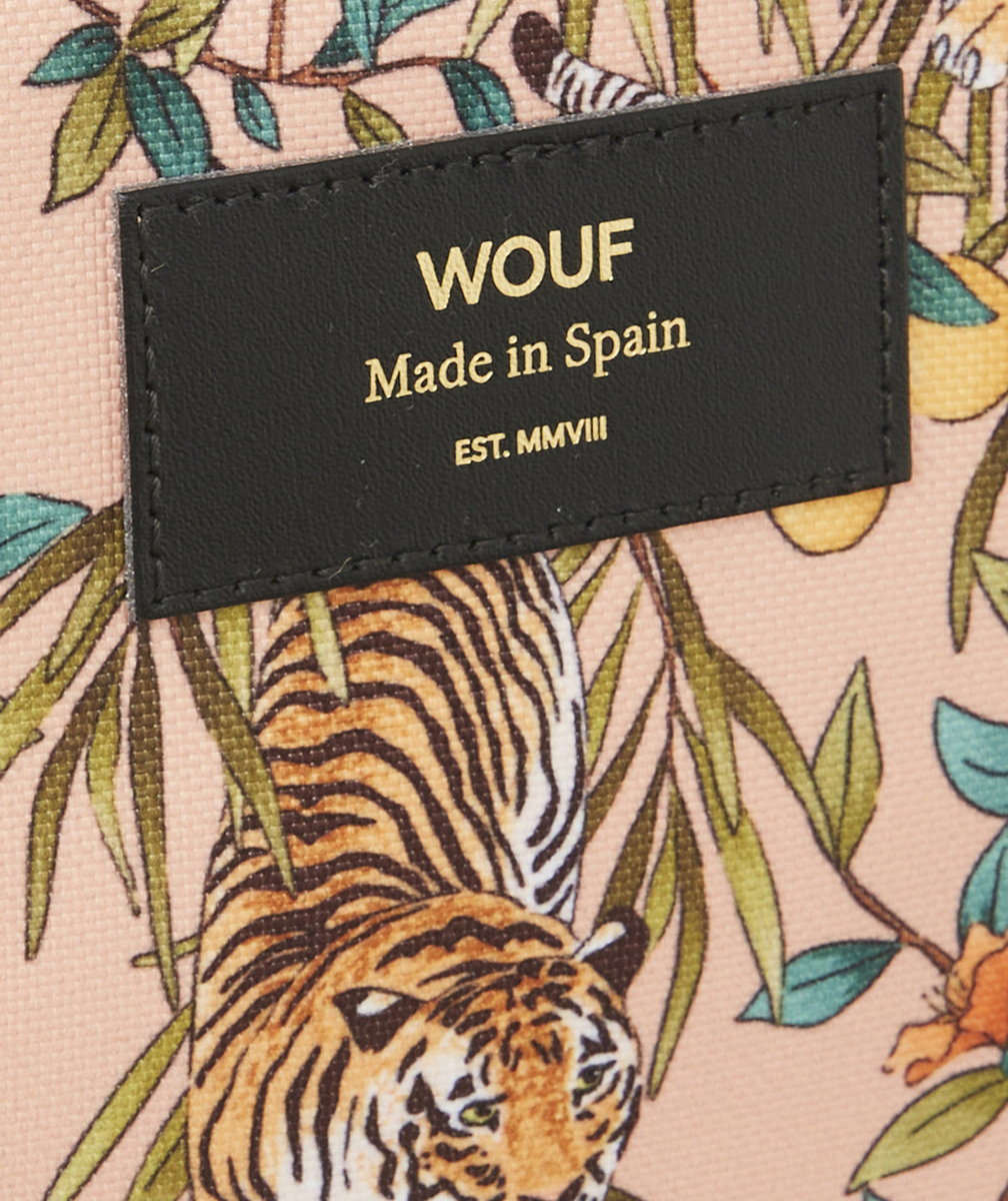 WOUFPOCHETTE EN PLASTIQUE RECYCLÉ IMPRIMÉE TIGRES