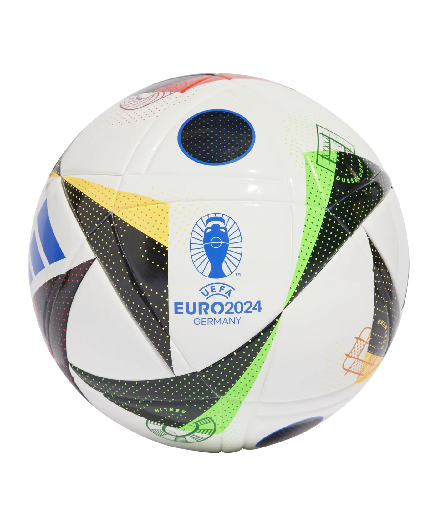 adidas Fussballliebe League Junior 350g Lightball EM 2024 Weiss Schwarz Blau