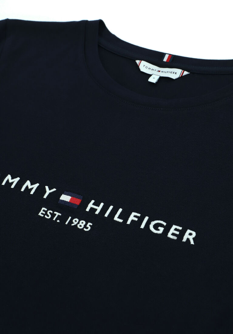 TOMMY HILFIGER donkerblauwe tommy hilfiger t-shirt heritage hilfiger c-nk reg tee