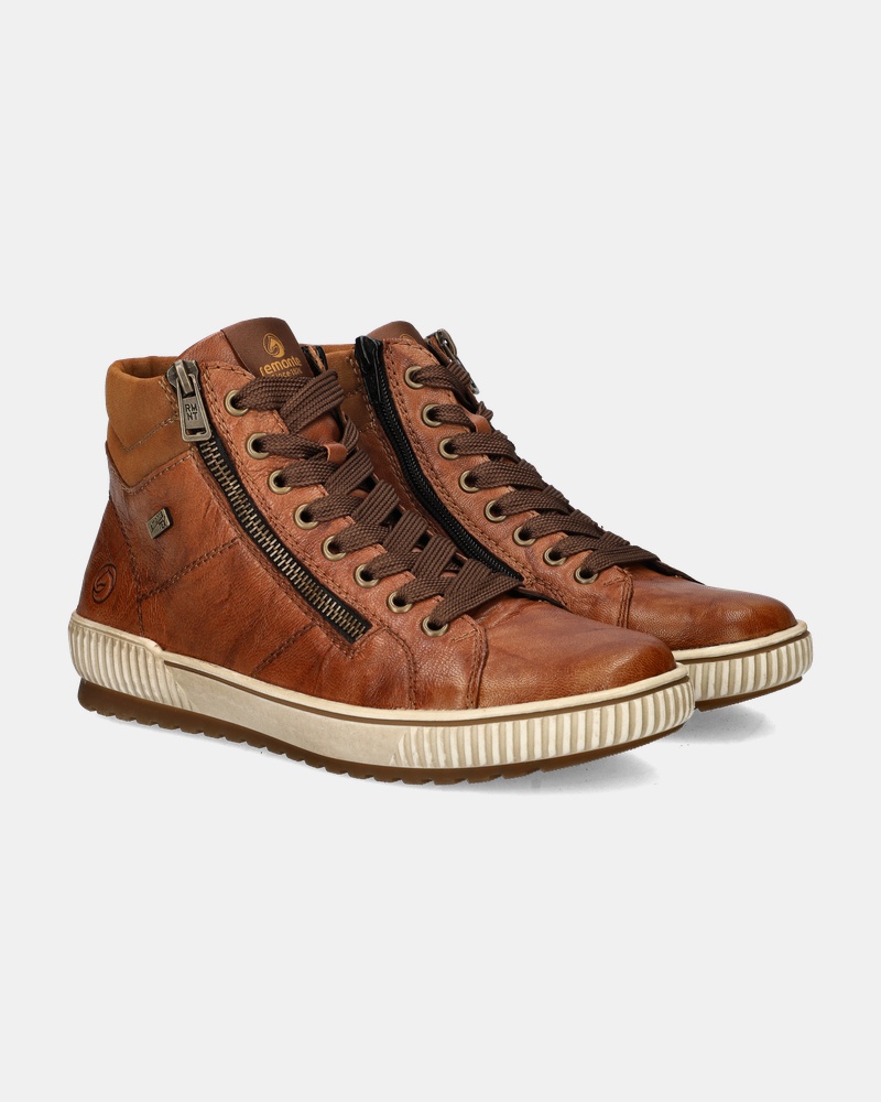 Remonte Hoge sneakers  - cognac