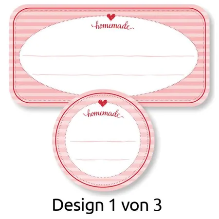 Avery Zweckform Z-Design 56820, Sticker auf Rolle, Homemade, 50 Aufkleber