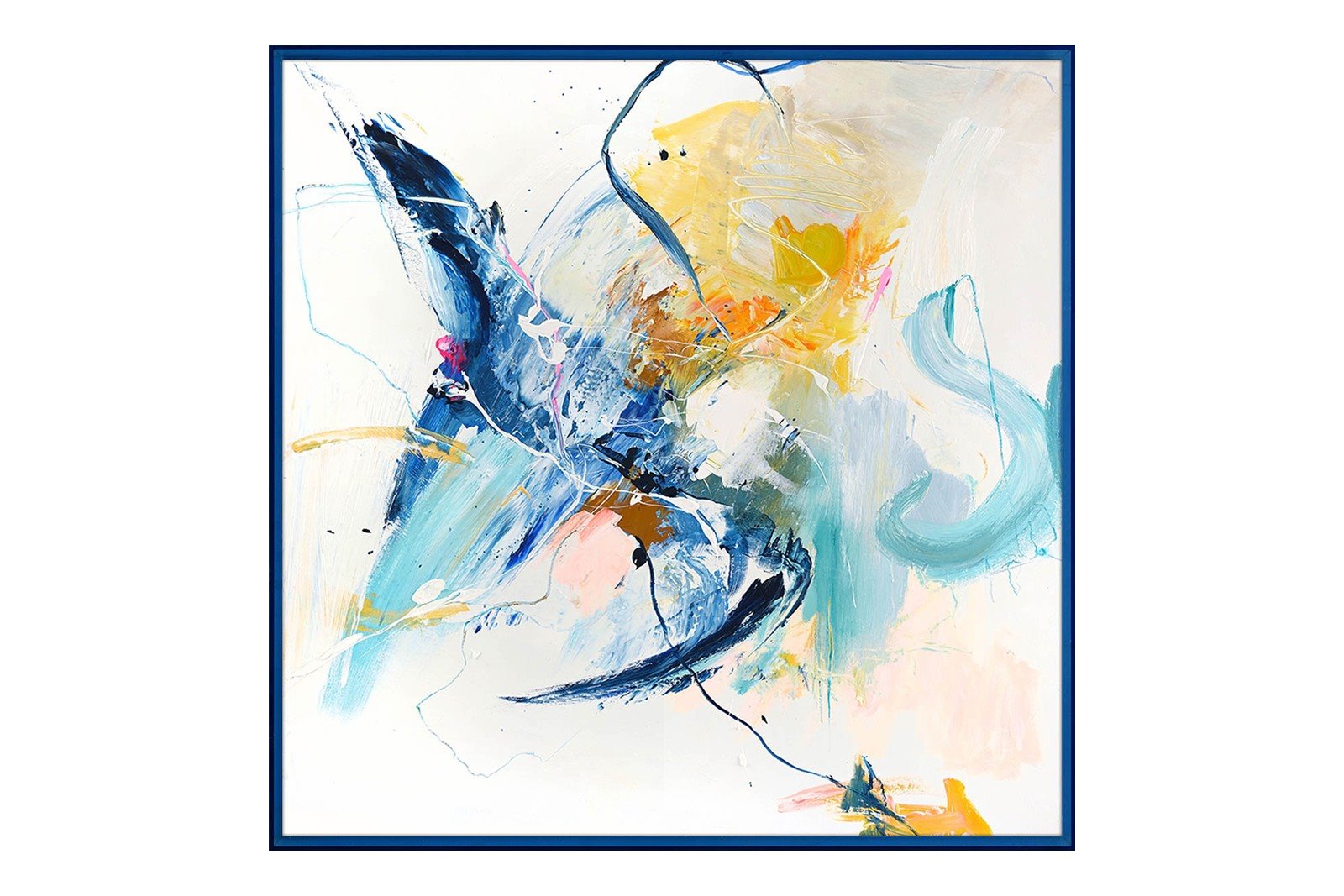 Confidential Blue 100x100 Blue Acrylic Frame