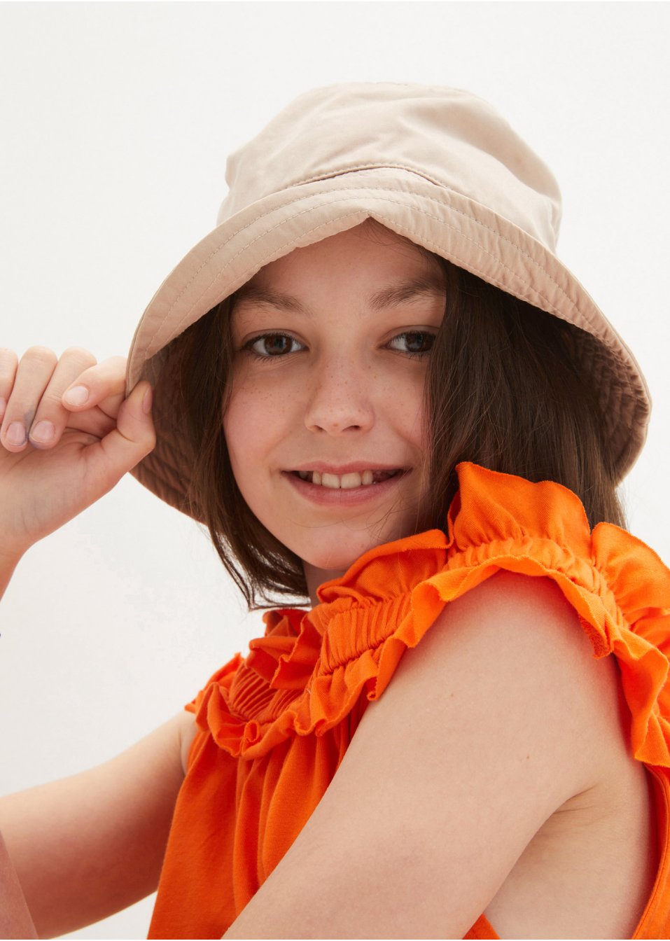 Top estival fille avec ruchés