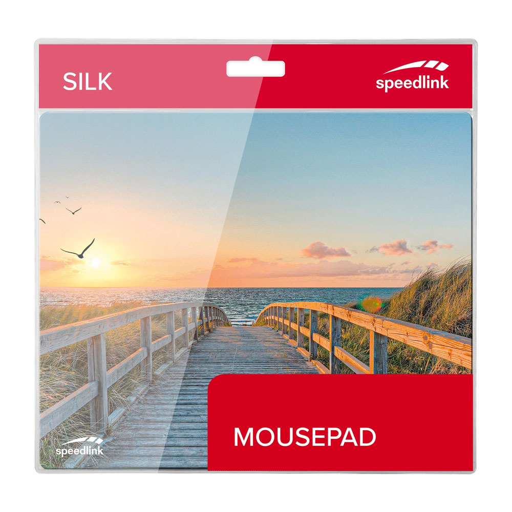 (23x19cm) Silk Mousepad Mauspad Anti-Rutsch PC Mausmatte (SL-6242-BEACH) - Beach