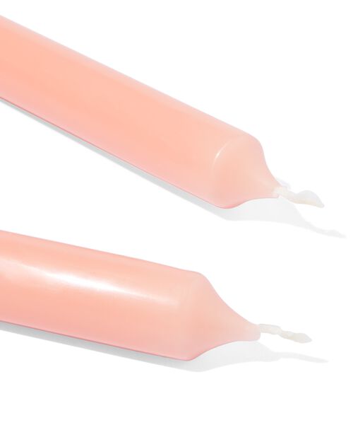 12 bougies longues 28cm saumon 