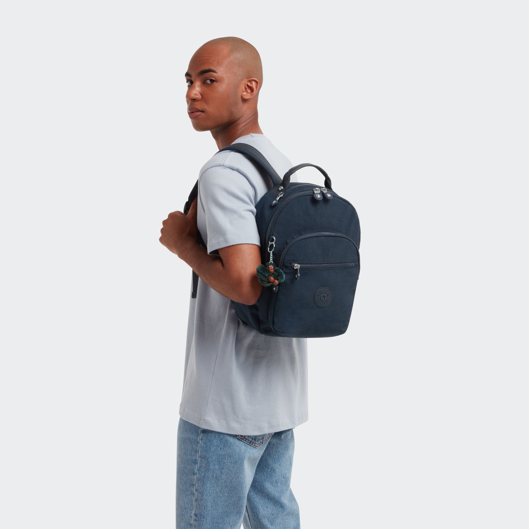 SEOUL S Petit Sac à Dos avec Compartiment pour Tablette - True Blue Tonal