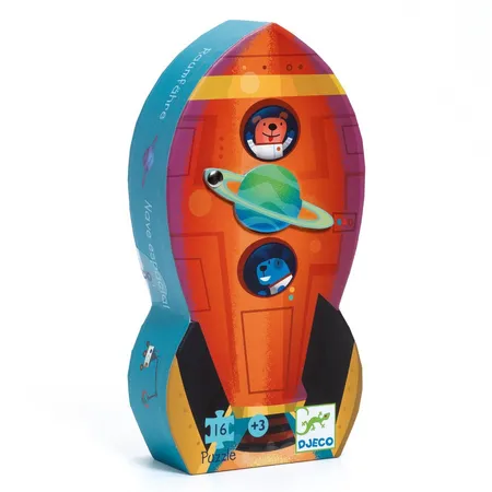Djeco Puzzle: Rakete, 16 Teile