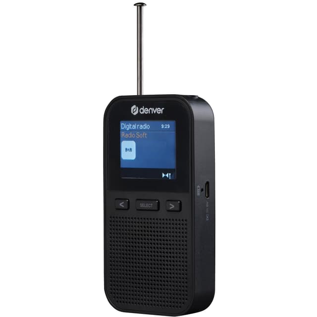 Denver DAH-126 DAB bærbar radio Sort