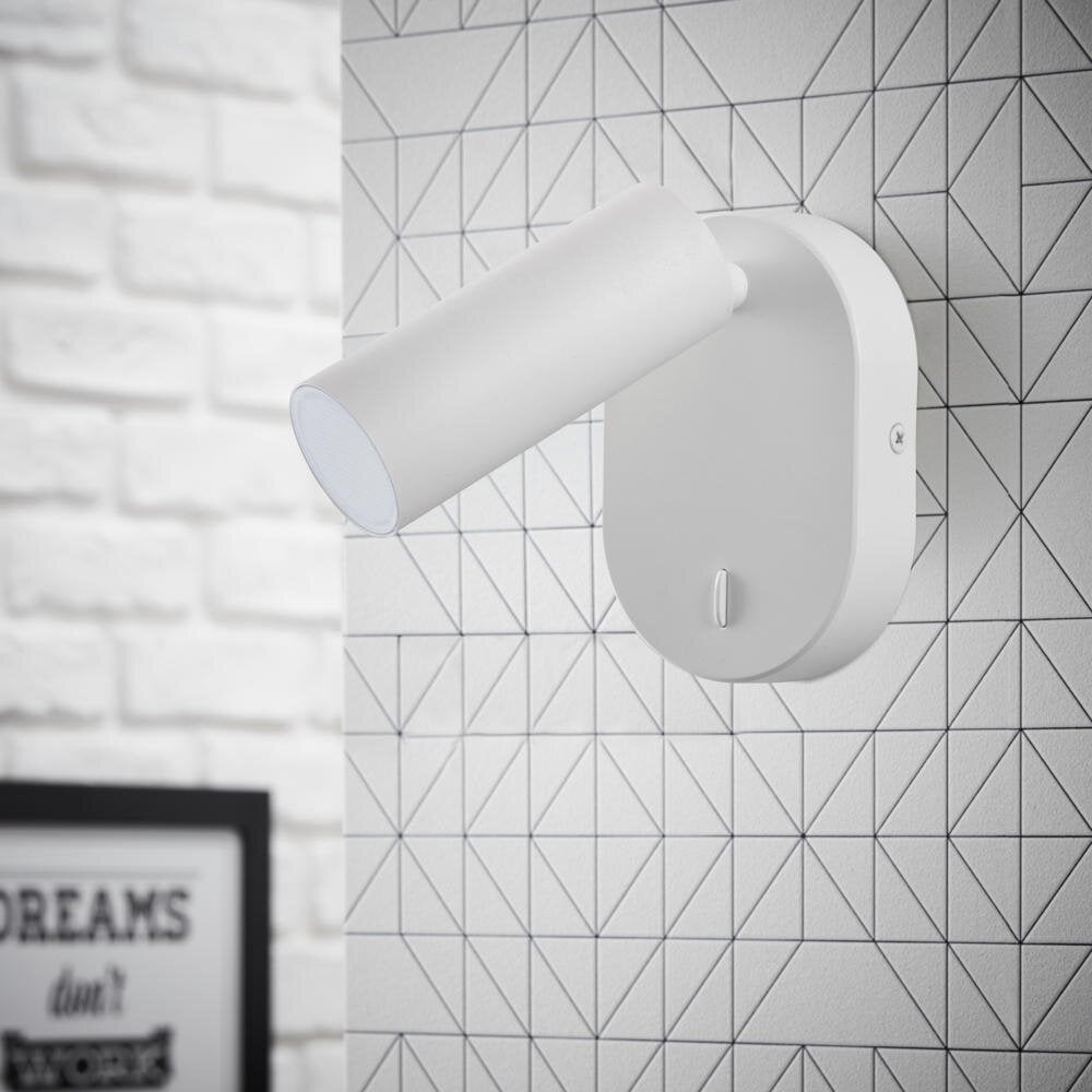 LED wandlamp Soeren in mat wit, 4,2W, 410lm
