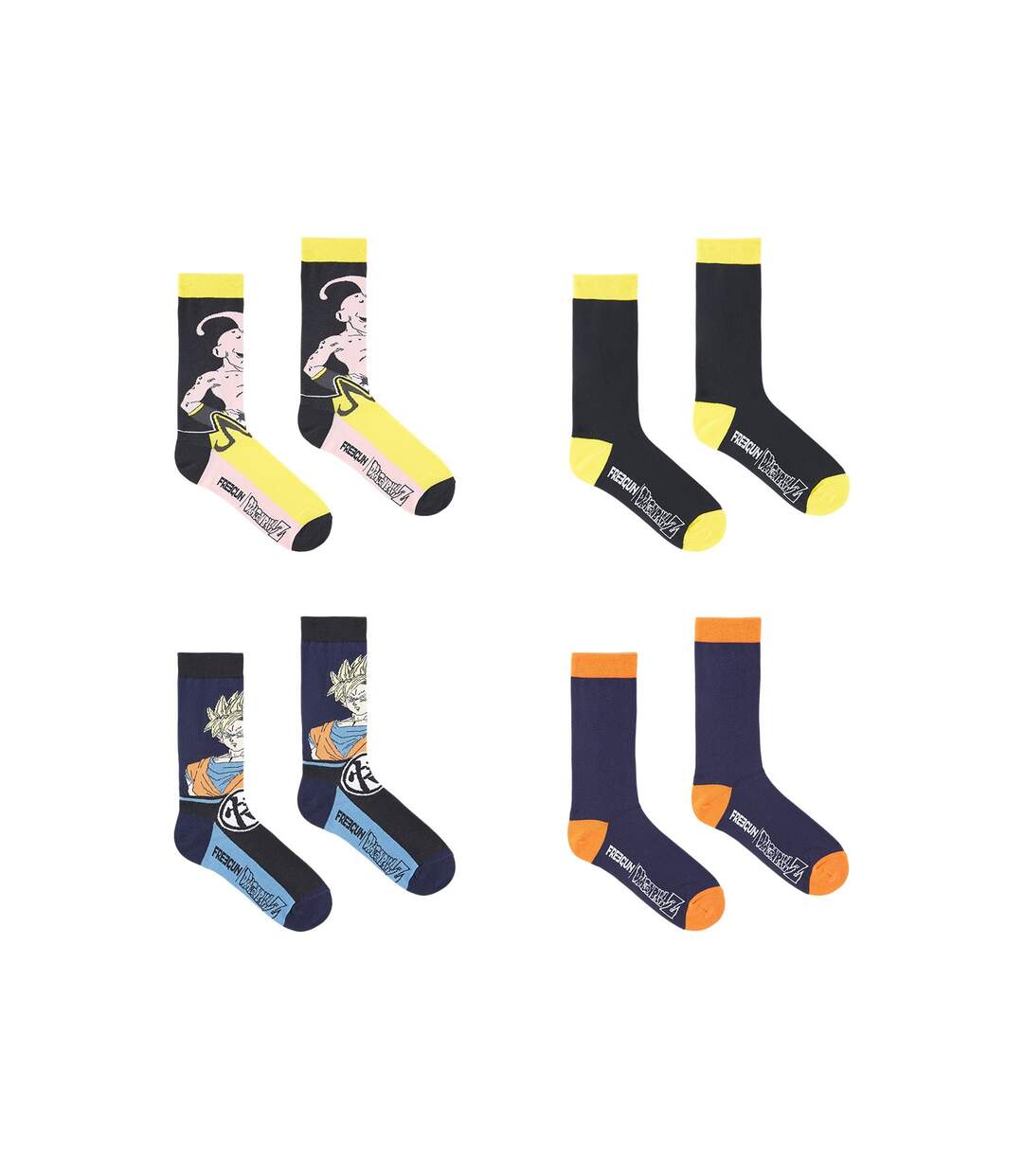 Lot de 4 paires de chaussettes Dragon Ball Z Homme