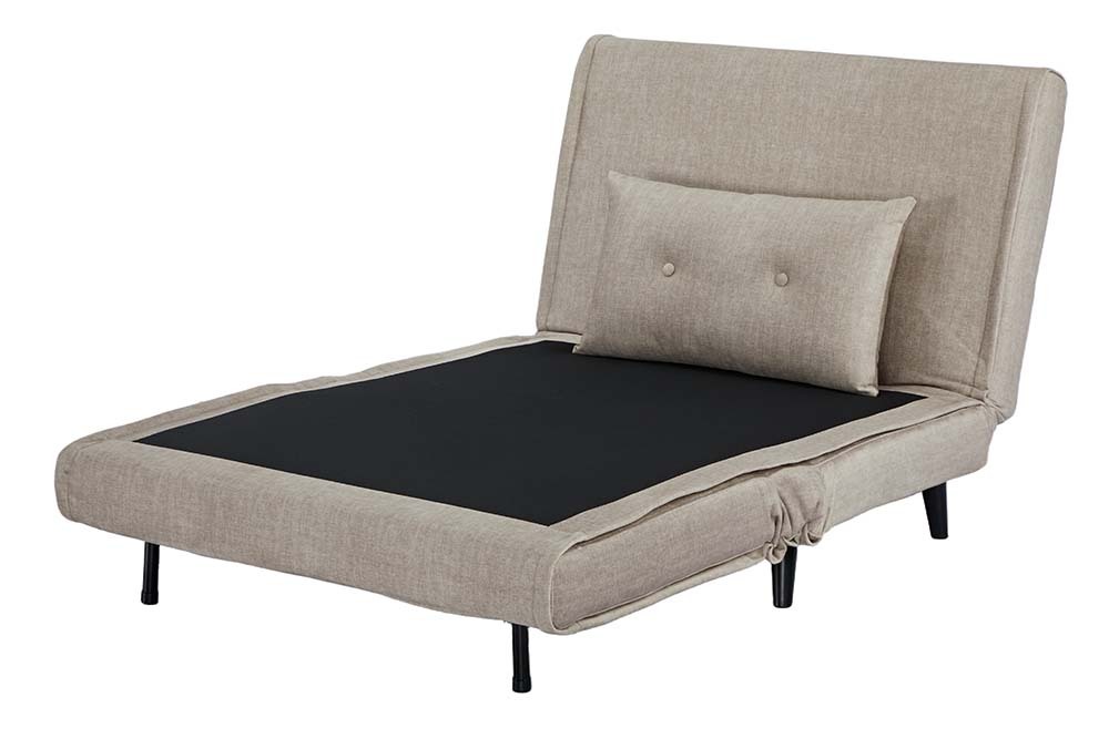 Schlafsessel SMART MULTIFUNCTION 100cm champagner Vogue Velours Samt Bettfunktion