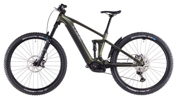 VTT Électrique Tout-Suspendu Cube Stereo Hybrid One44 EXC 800 Shimano Deore XT 12V 800 Wh 29'' Vert Orange Stellar Shiftiris 2025