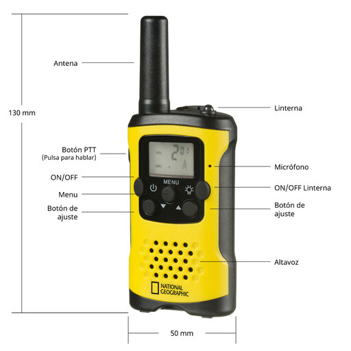 Walkie-talkies com alcance de 6 km e operação mãos-livres - National Geographic