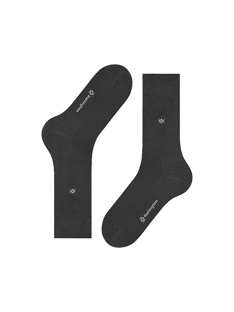 BURLINGTON Herren Socken DUBLIN SO 40-46 anthracite mel. grau