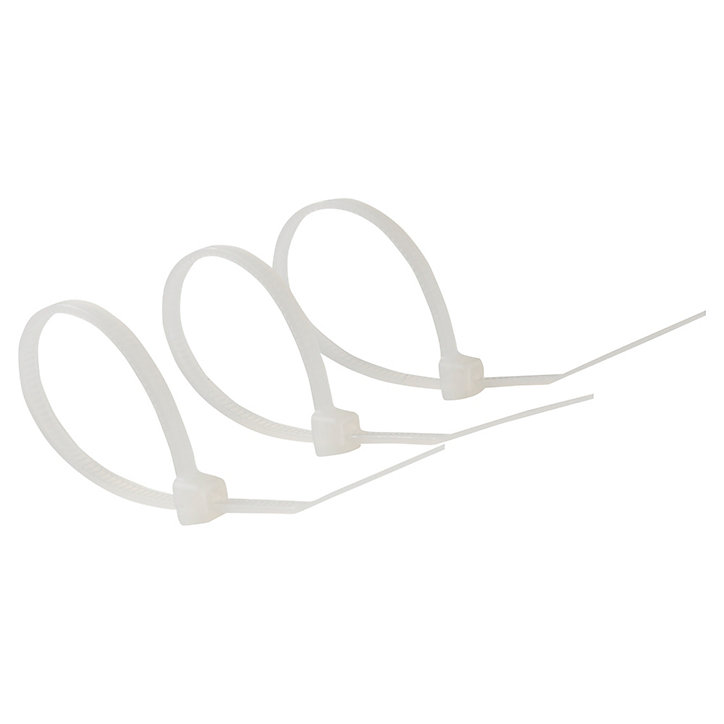 100 colliers de serrage en nylon Diall 2,5 x 100 mm transparent