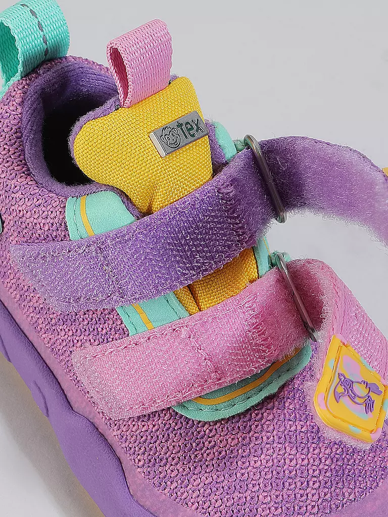 AFFENZAHN Kinder Barfußschuhe - Übergangsschuhe KNIT HAPPY Tukan lila